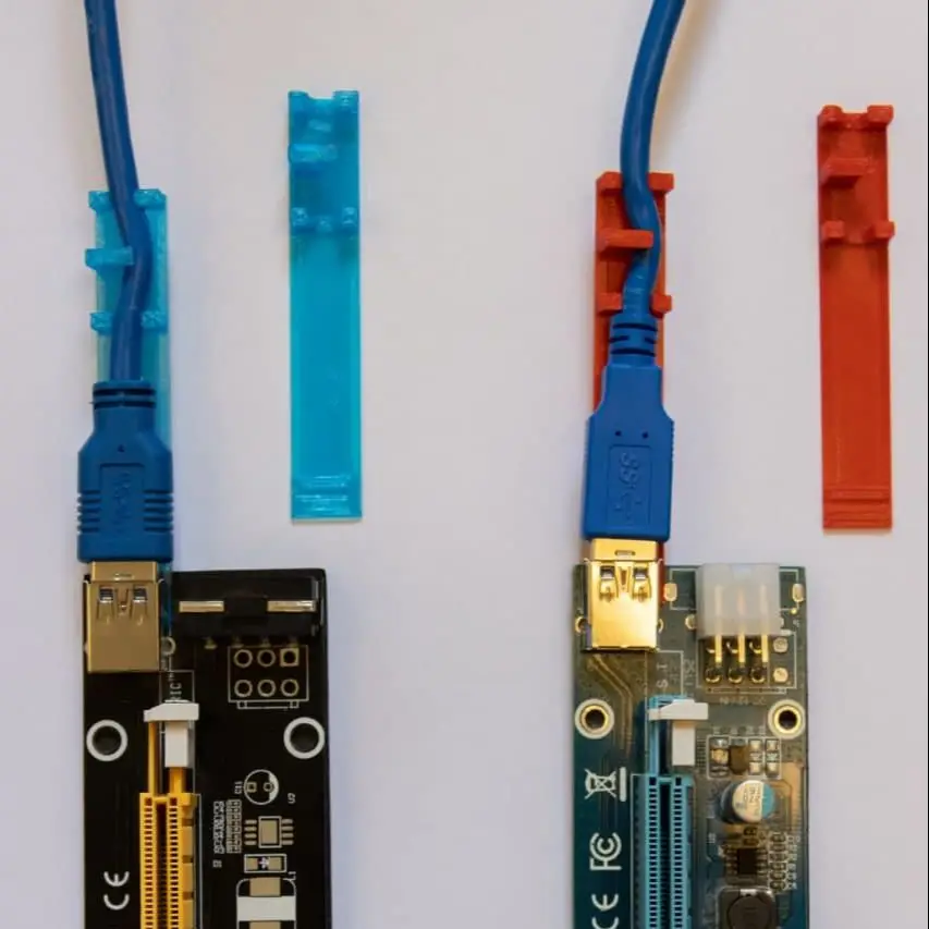 Райзер фиксатор крепление локер Riser PCI E x1 x16 для видеокарт USB разъем|Карты видео- и