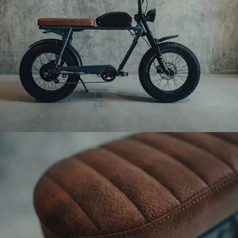 Высокое качество фара для электровелосипеда в Cafe Racer Стиль сиденье супер 73