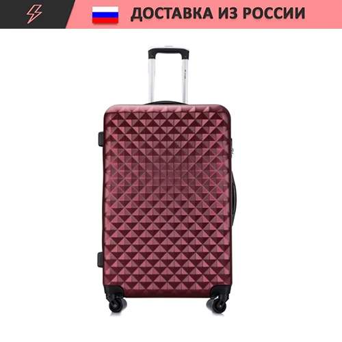 luggage red wine swuitcase travel trip suitcases on wheelsbags airplane bag | Багаж и сумки