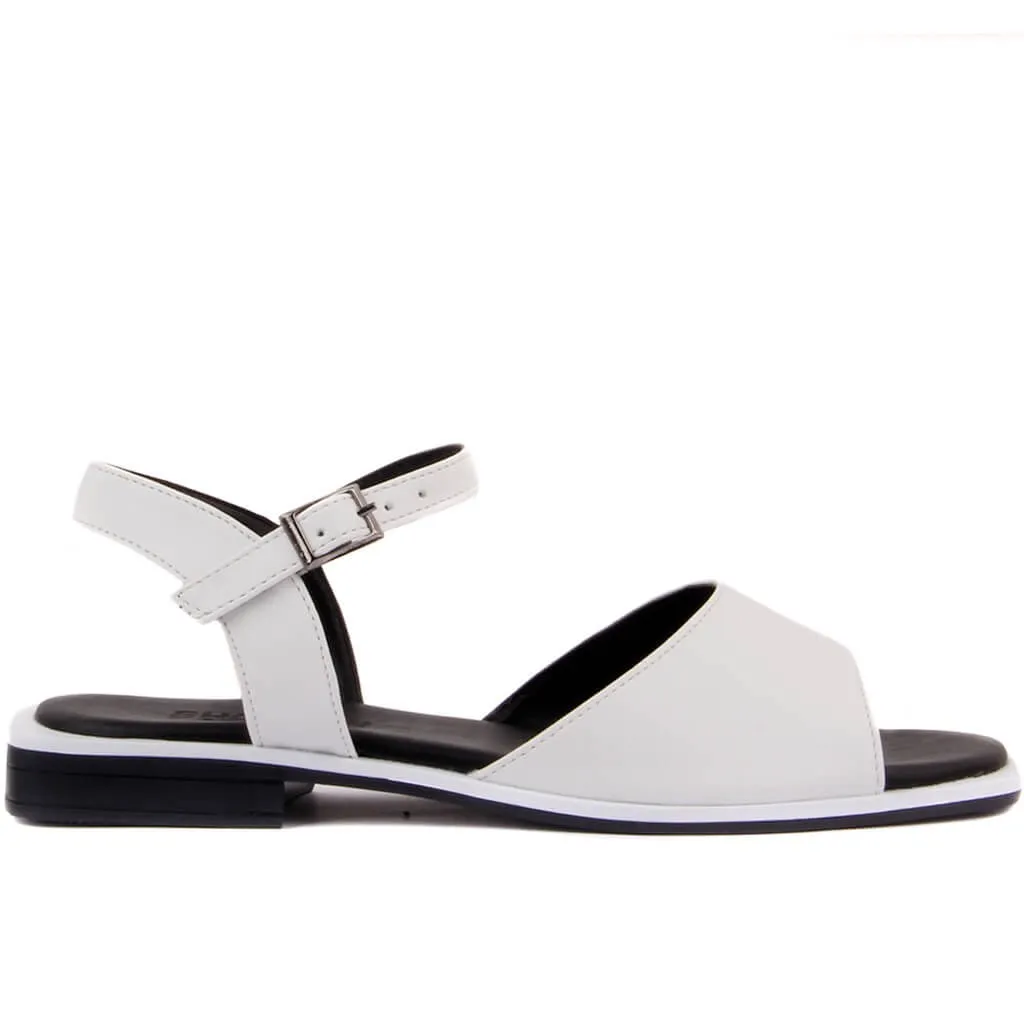 

Moxee-White Color Buckle Women 'S Sandals