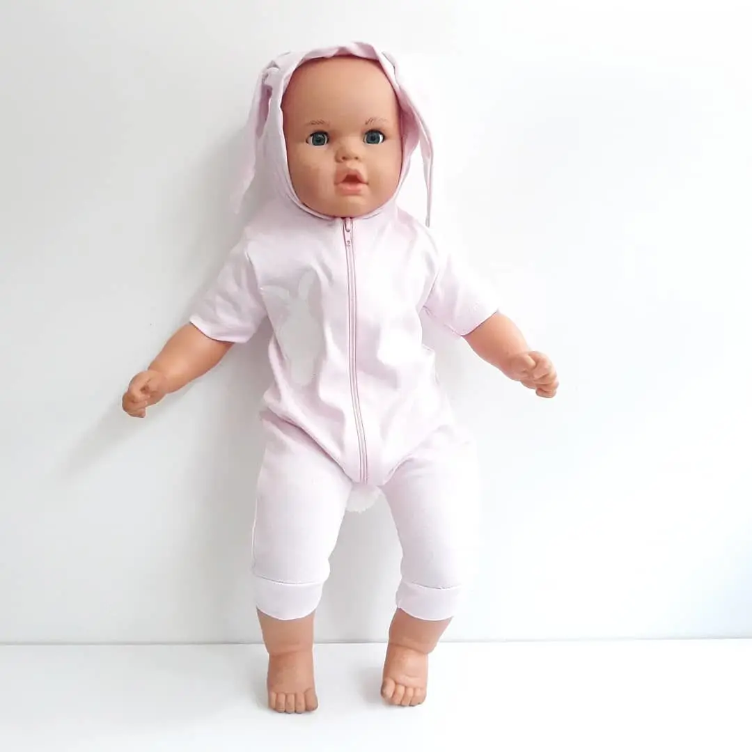 

Pink Rabbit Eared Short Sleeve Summer Baby Rompers Fashion Pink rabbit print baby girl romper