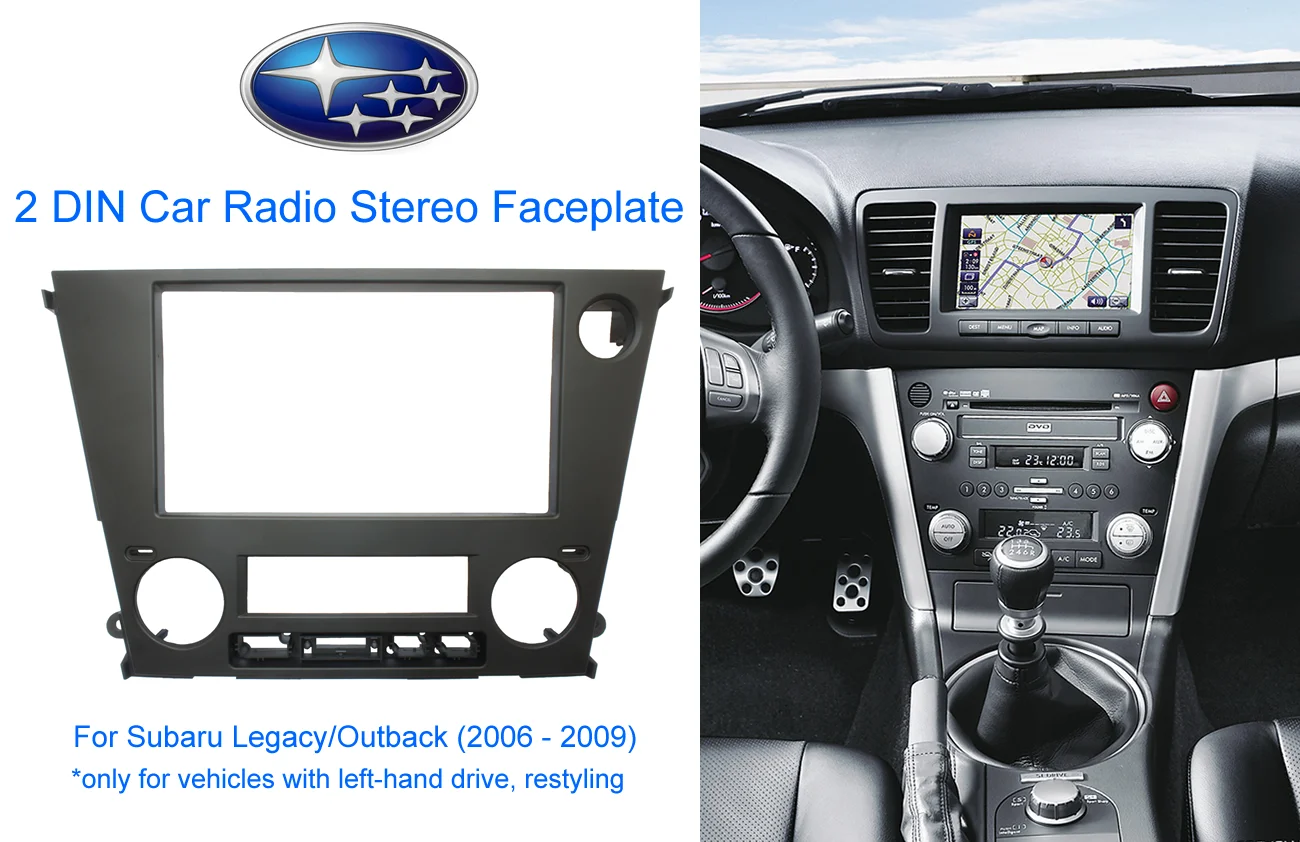 Переходная рамка Subaru Legacy/Outback 2006 2009 (левый руль рестайл)|Панели| |