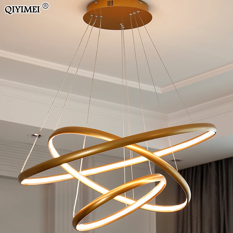 Хрустальные подвесные светильники цвета шампанского для гостиной столовой