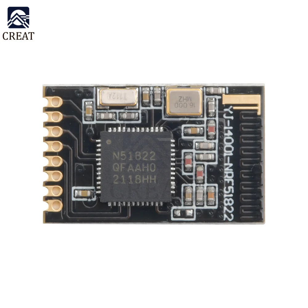 

Плата модуля беспроводной антенны nRF51822 Core51822 BLE Bluetooth 4,0 2,4G для интерфейса ULP SPI I2C UART