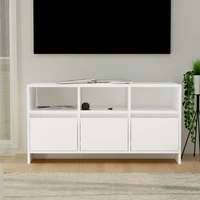agglomerated white tv cabinet 102x375x525 cm