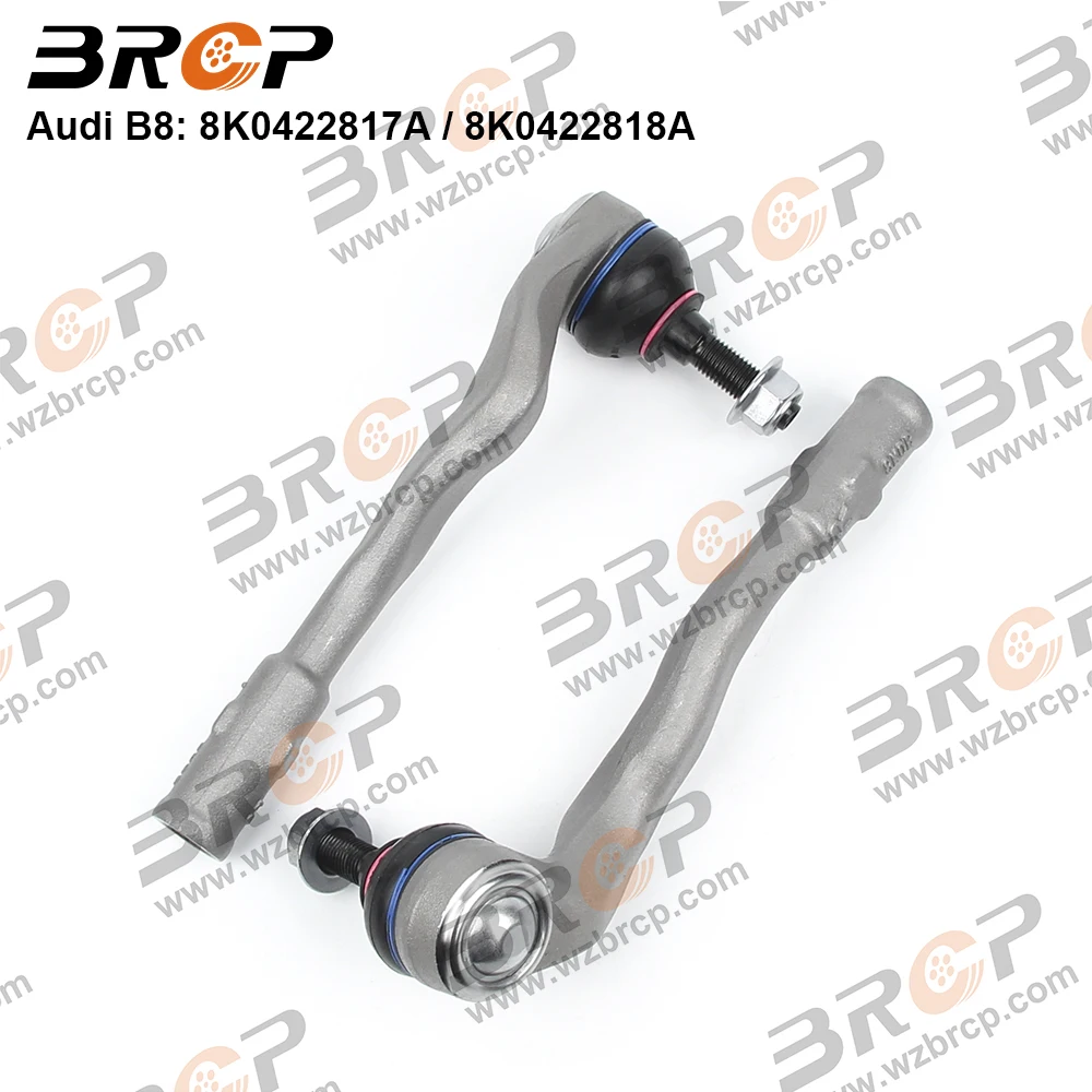 BRCP Pair Front Axle Outer Steering Tie Rod Ends Ball Joint For Audi A4 Allroad Avant 8K2 8K5 8KH B8 A5 Sportback 8F7 8TA Q5 8RB