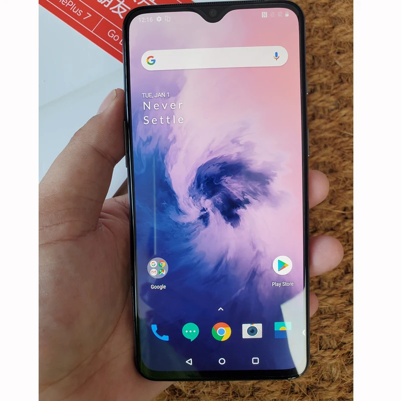Мобильный телефон OnePlus 7 с глобальной прошивкой 6,41 дюймов 8 ГБ+ 256 ГБ Восьмиядерный процессор Snapdragon 855 Android 9,0 3700 МП мАч NFC Смартфон