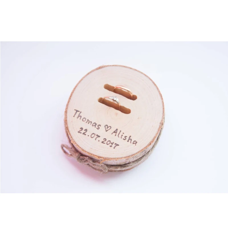 Подушка для колец Fir свадебная искусственная антикварная коробка свадебное