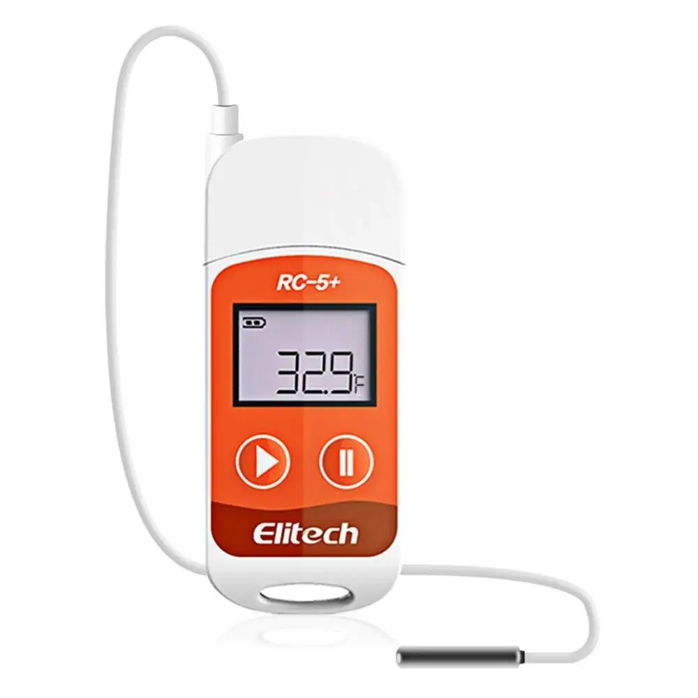 Elitech 32000 + TE PDF USB Регистратор данных температуры многоразовый рекордер точек