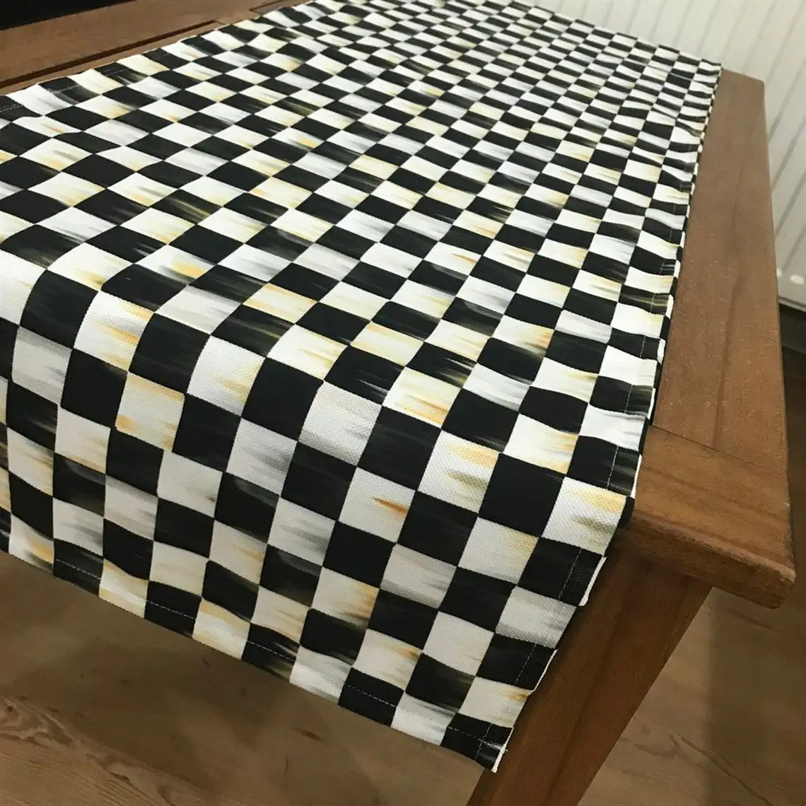 

Скатерть и дорожка для дома ручной работы в клетку, различные размеры