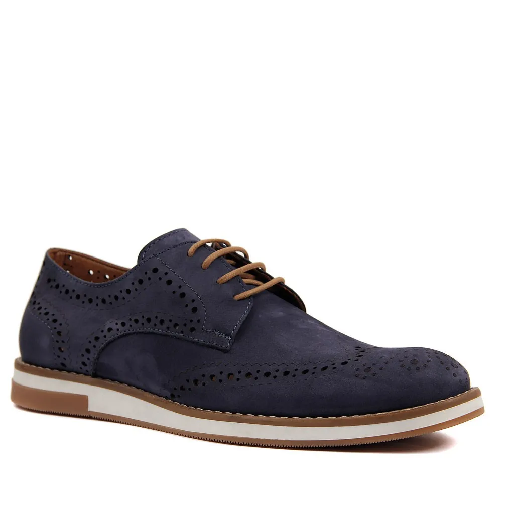 Мужские туфли из натуральной кожи и нубука светильник 40-45 | Обувь