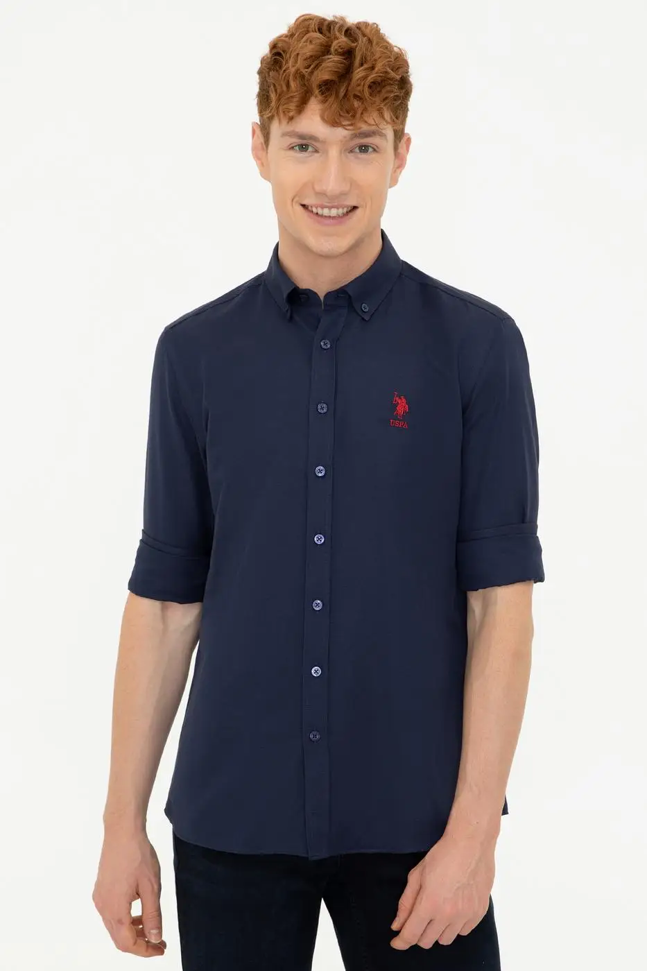 

Original Us. Polo Assn. shirt men Cotton Casual USPA logo Slim fit long sleeve Premium Wear New Collection 2021 Fall Winter