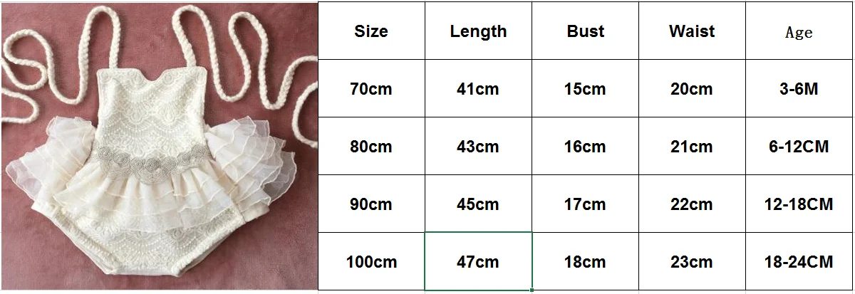 Детский праздничный белый кружевной комбинезон для новорожденных девочек