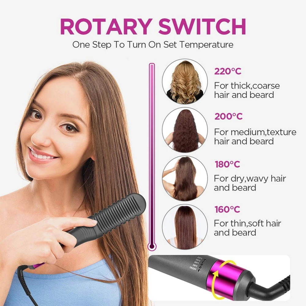 3 шт. утюжок для карандашей интеллектуальный выпрямитель волос раскладные гребни