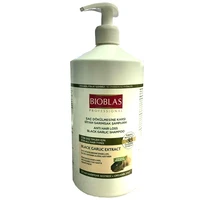 bioblas anti hair loss black garlic shampoo 1000 ml moisturizing nourishing live hair