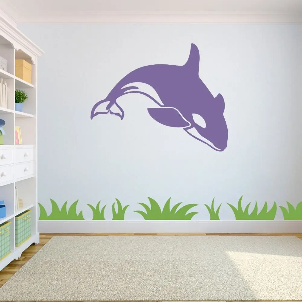 Новый Дикий орка КИТ прыжки в воду Животные стены искусства дома Спальня и