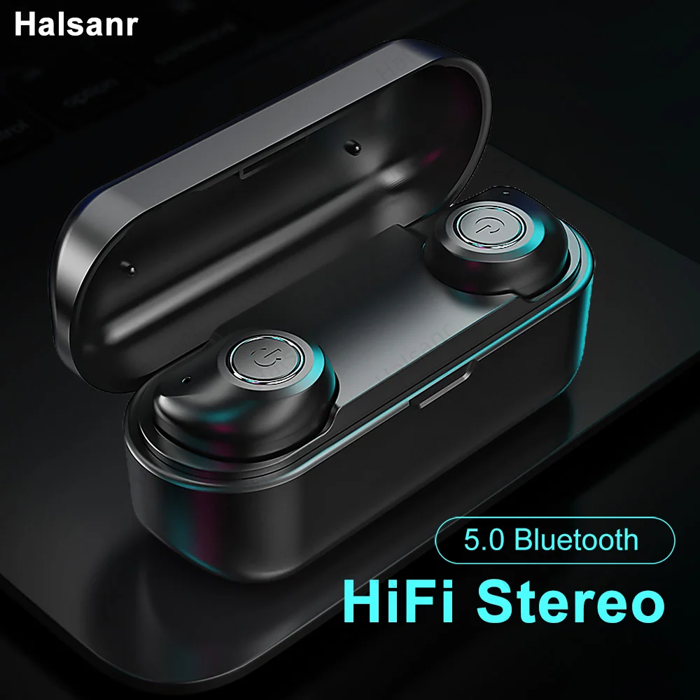 Спортивные Bluetooth наушники вкладыши TWS 5 0 Беспроводной с зарядный чехол