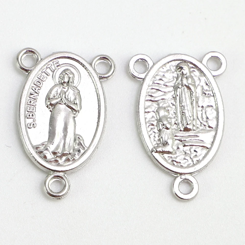 Набор из 100 штук Католические медали св. Бернадетт грот от Lourdes Rosary Centerpieces |