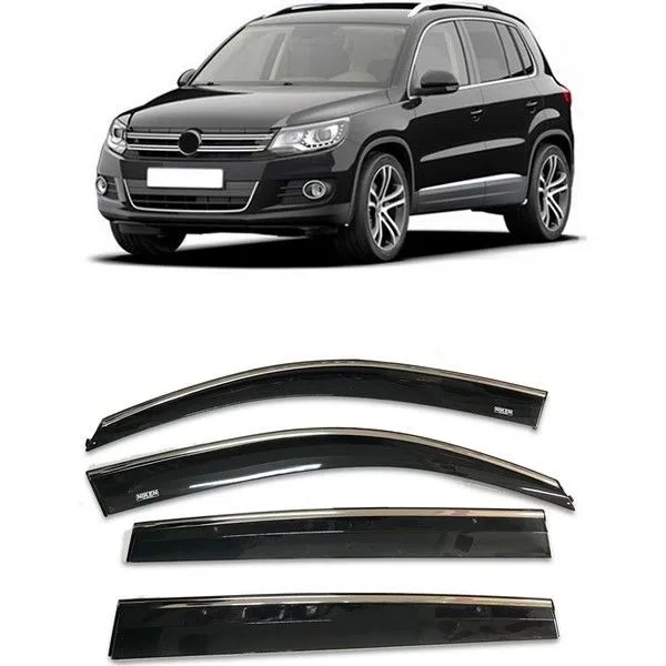 Ветровой дефлектор для Volkswagen хромированные дождевики 2010 2011 2012 2013 2014 2015 4 шт.