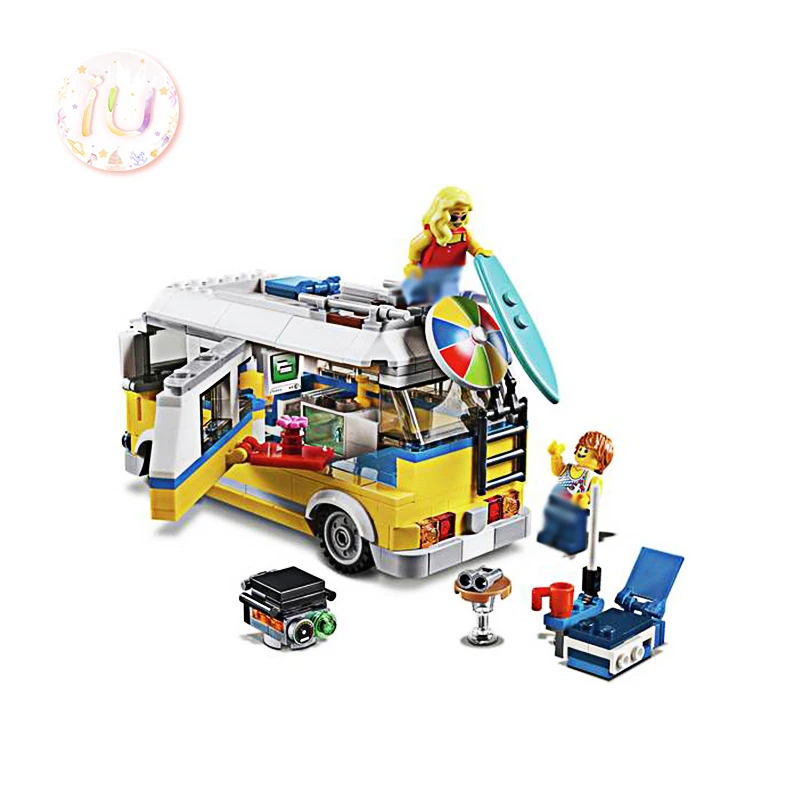 Legoings3-in-1 Sunshine Surfer Van set Model Building Blocks Compatible 31079 Birthday Gifts Toys For Children 391Pcs BELA 11047 | Игрушки и