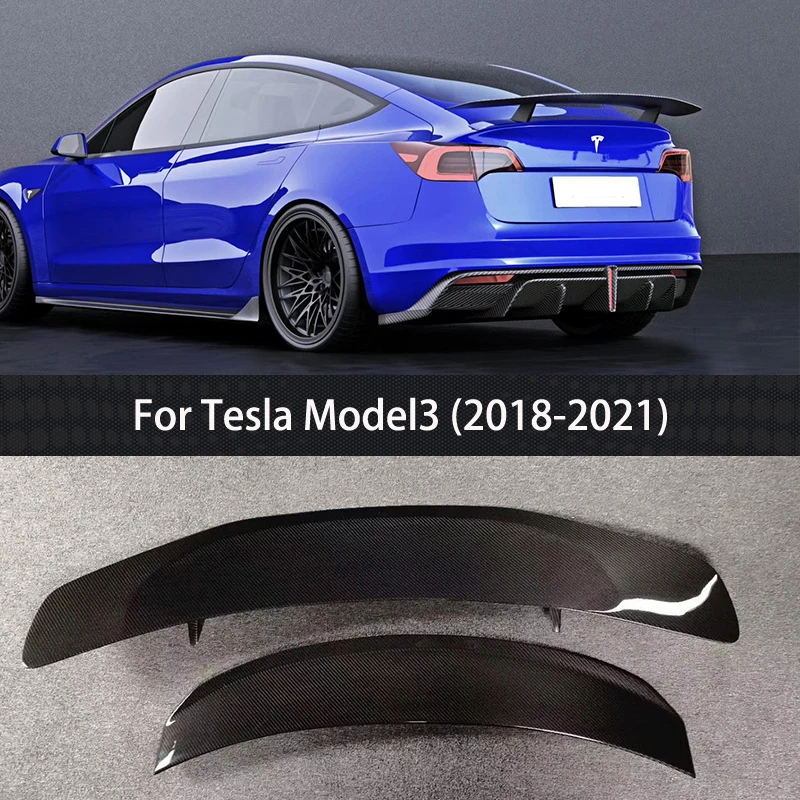 

Двухслойный задний спойлер для автомобилей Tesla Model 3, 1 комплект