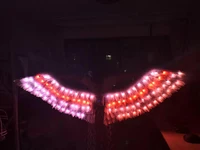 program led light up feather wings costume adults angel wings fairy stage performance prop