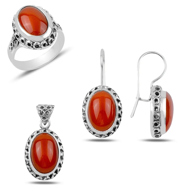 

Серебряный 925 пробы коралловый камень набор для ручной работы