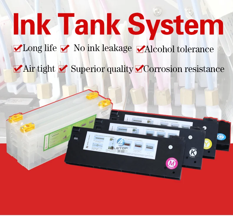 4 шт CMYK 220 мл чернильный картридж для Roland/Mimaki/Mutoh и других принтеров, система чернил СНПЧ