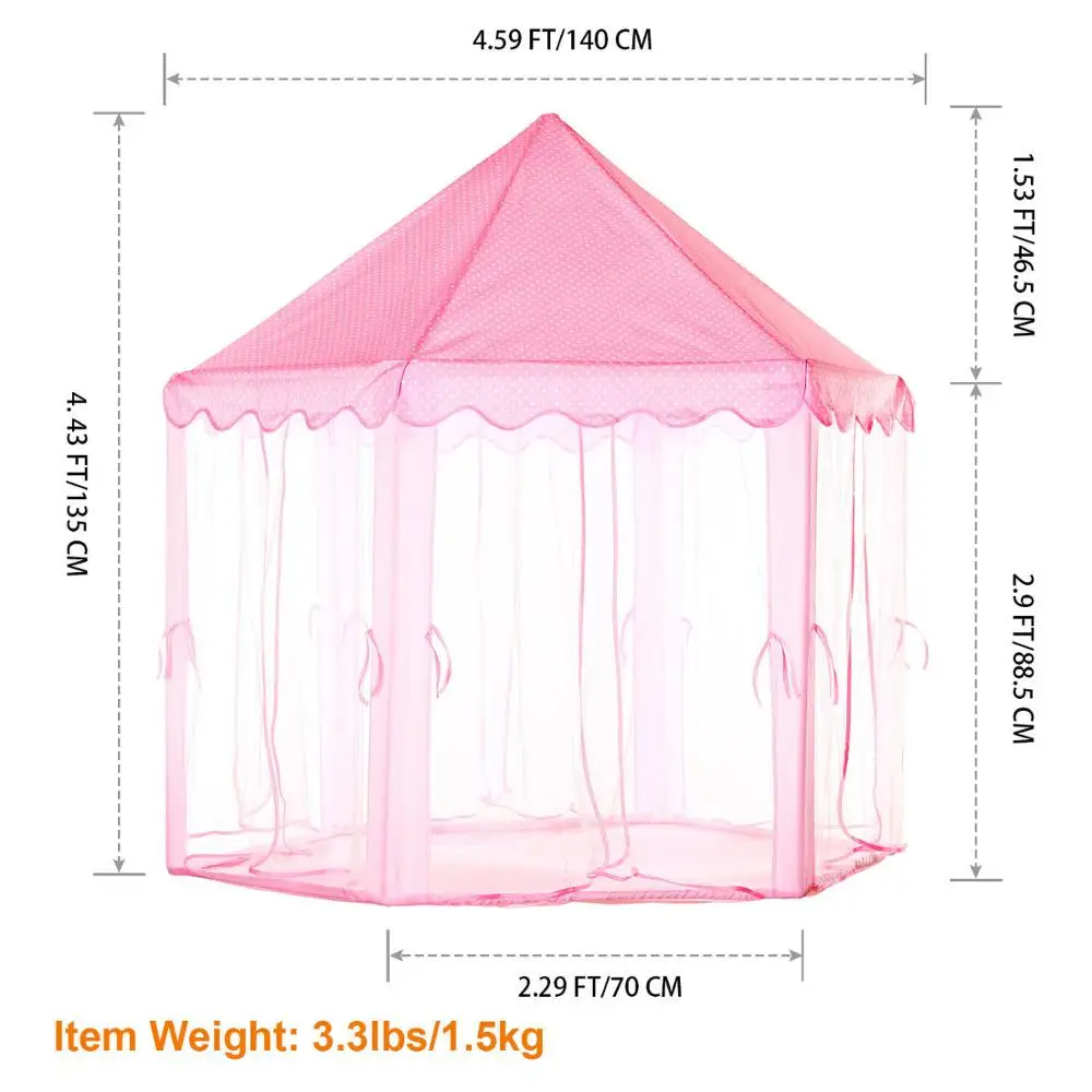 

Baby toy Tent Prince Princess Tent Portable Folding Children Castle Play House Kid Gift Outdoor Beach Zipper tent Girls gifts