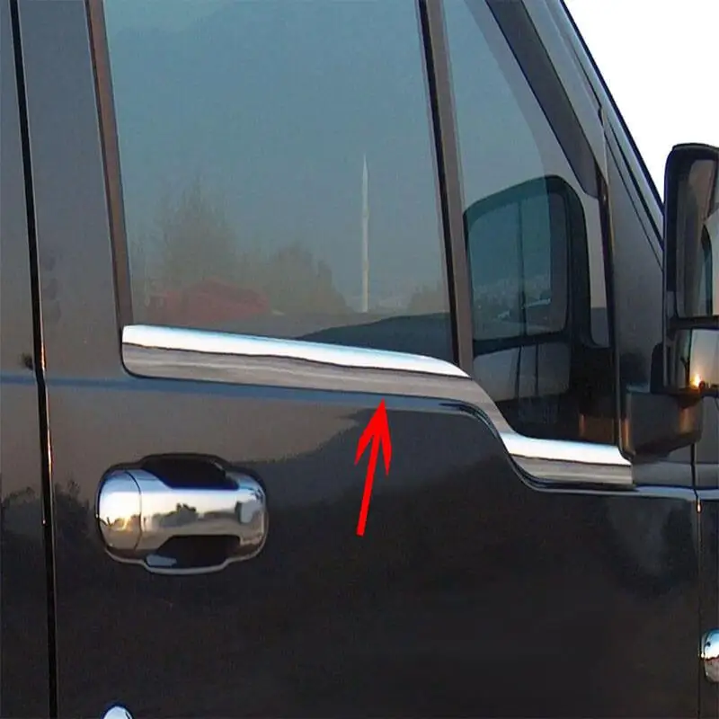 

Car window trim Chrome car window trim Chrome car trim for Ford Connect 2 Pcs S.Steel 2002-2014