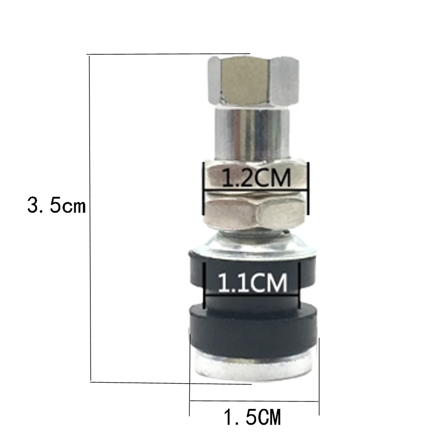 

B528 1 Pair Tire Wheel Valve Tubeless Universal Car Tubeless Aluminum Alloy Air Bicycle Tire Valve Stems PV161 Straight