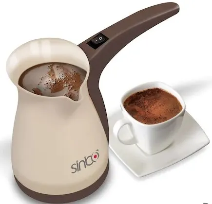 

Sinbo portable electric turkish coffee pot Mini fast office coffee machine boiled milk coffee kettle coffee + Gift 100 Gr Coffee