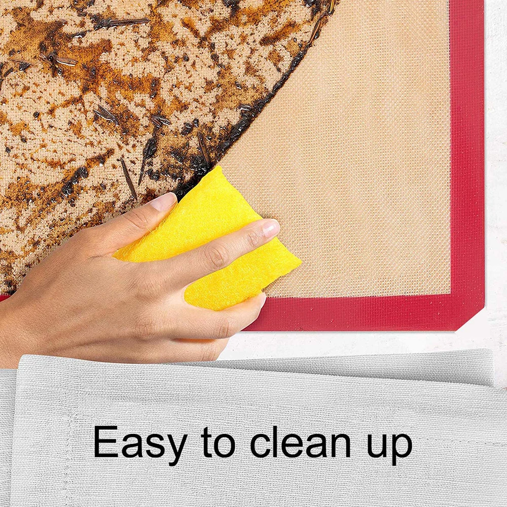 

Non-Stick Silicone Baking Mat Pad Heat Resistant Oven Sheet Liner Pastry Mat Tool for Cake Cookie Macaron Kitchen Accessories