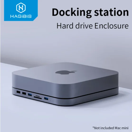 Hagibis USB C Hub с корпусом жесткого диска SATA для Mac mini 3 0 hub 2020 нового M1 Type SSD чехол SD/TF