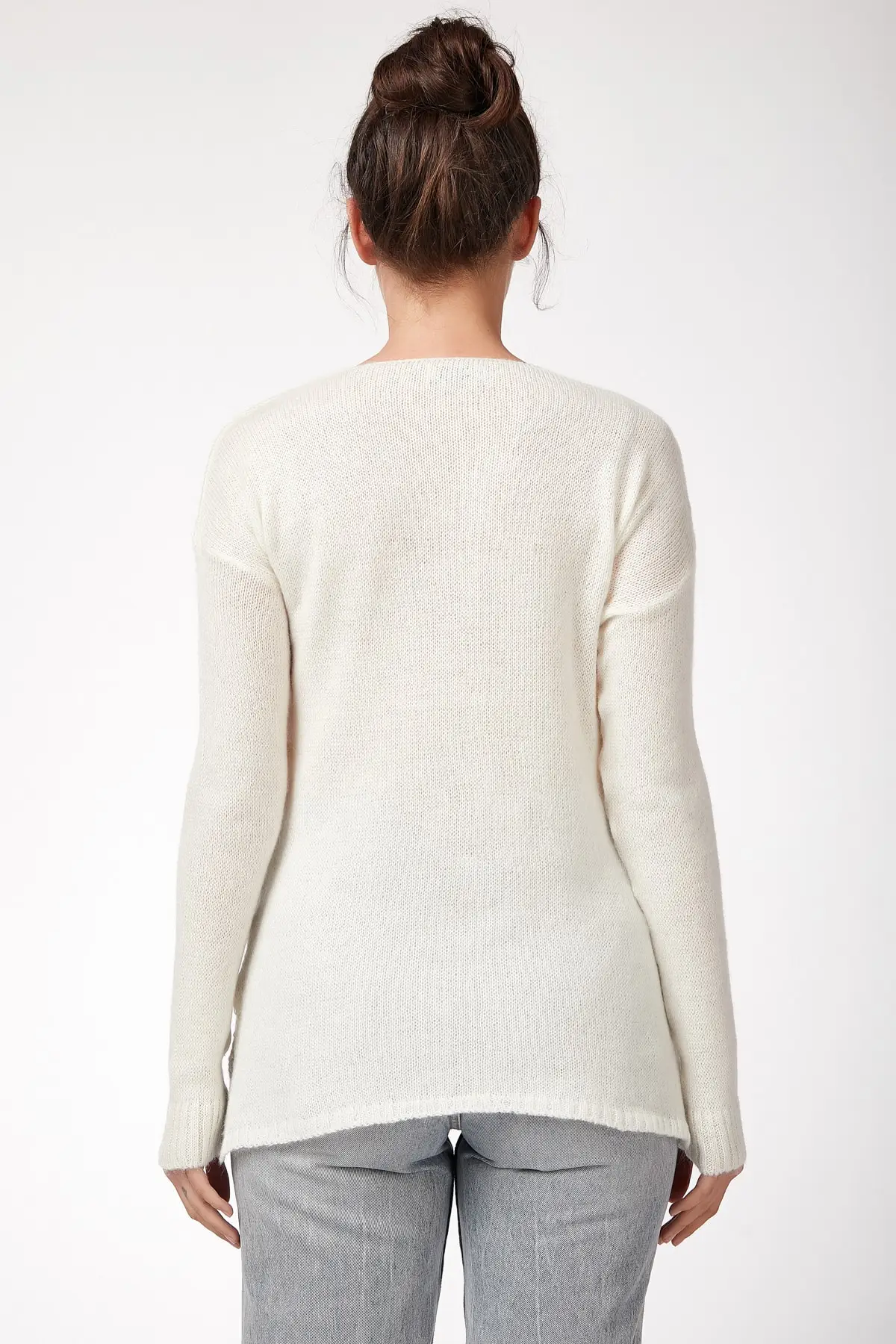 Happiness ist. Women's V-Neck Very Soft Textured Sweater CM00028 |