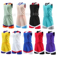 sports basketball shorts shooting sleeveless shirt for men kid basketball jersey sets uniforms kits sports clothing breathable