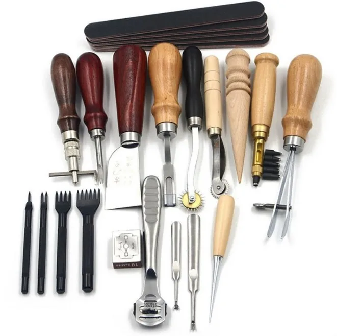 Набор инструментов для работы с кожей 18 предметов |