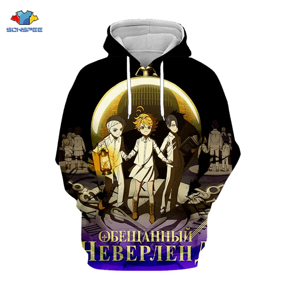 Хит продаж толстовки с капюшоном для косплея по мотивам аниме Обещанный невевер