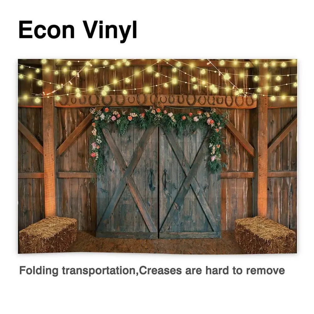 Allenjoy стог сена деревянная дверь свет детский душ декорация осень свадьба фон