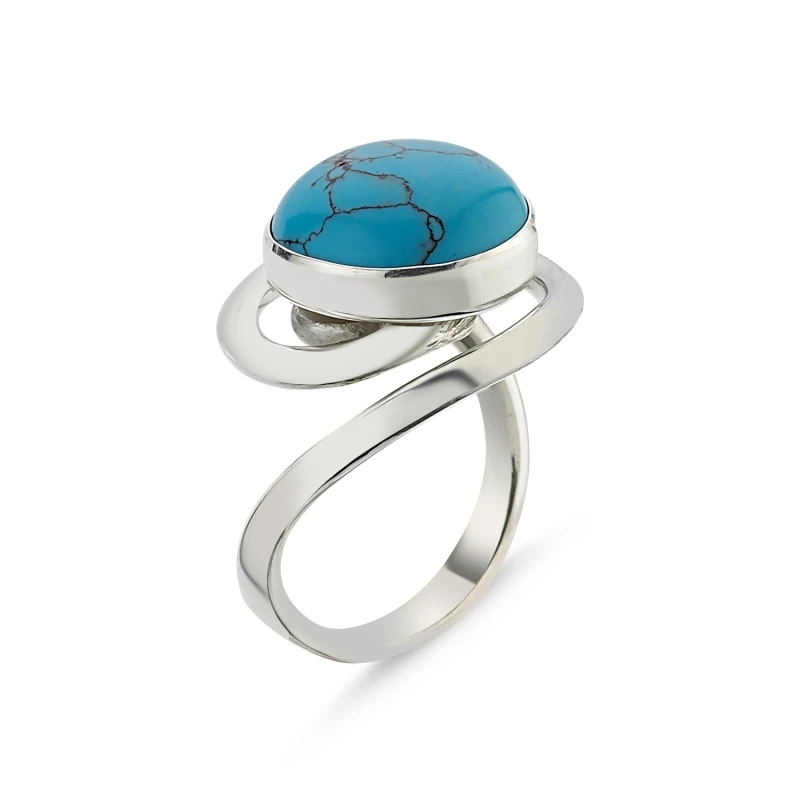 

Silver 925 Sterling Turquoise Stone Handwork Ring