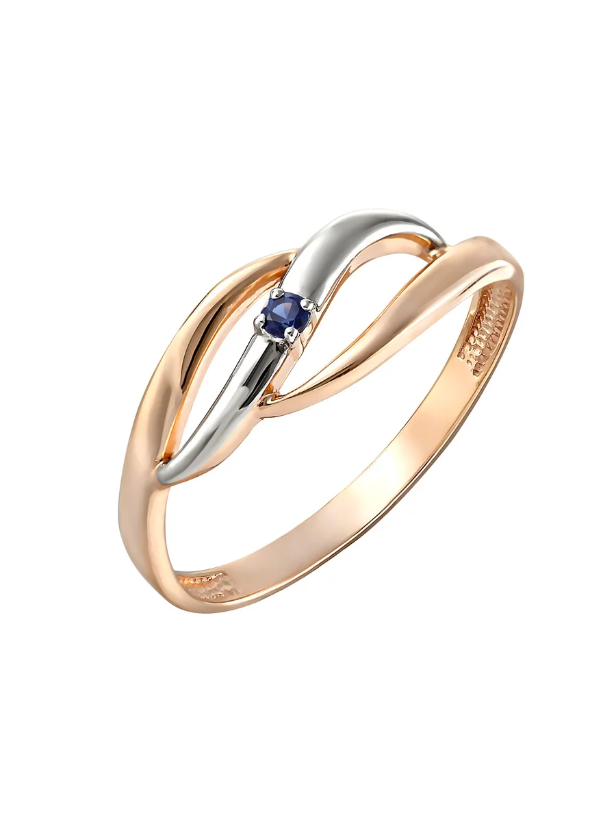 Кольцо SamoroDki Jewelry серебро 925пр золочение/родирование Корунд рубин Натуральный