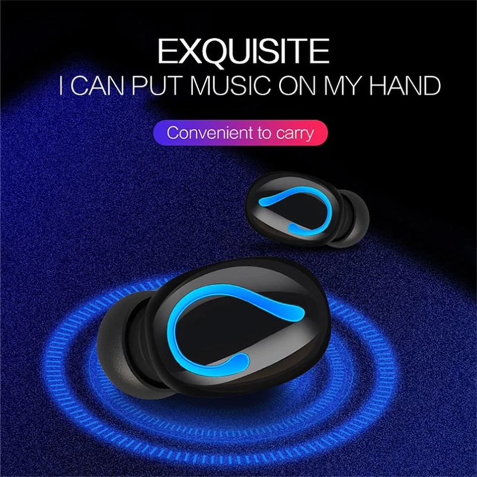 TWS стереонаушники с поддержкой Bluetooth 5 0 и зарядным футляром на 3500 мА · ч|Наушники