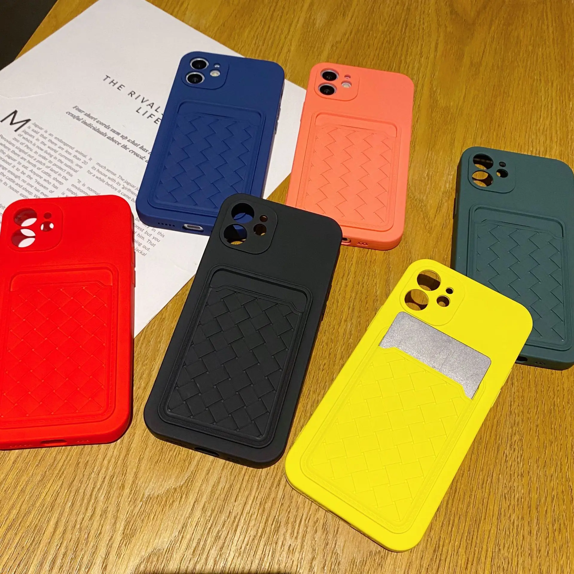 

Phone Case For iPhone 11 12 13 Case For iPhone 11 Pro X XS Max XR 6 6S 7 8 Plus SE 2020 Cover Soft Silicone Wallet Card Holder