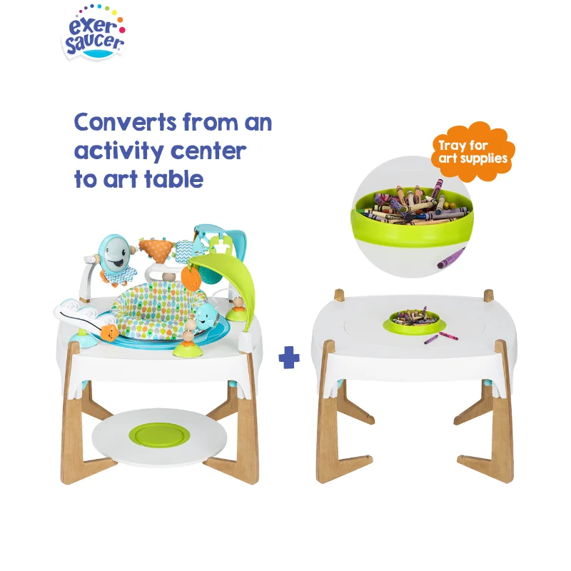 Exersaucer от Evenflo Gleeful Sea 2 в 1 центр деятельности и художественный стол детская