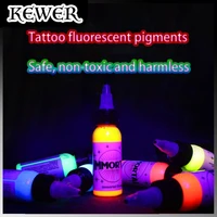 kewer new 7 color fluorescence tattoo ink neon fluorescent body painting art henna tattoo pigments tattoo supplies