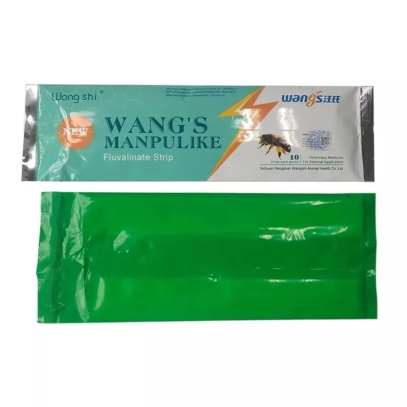 Manpulike Fluvalinate 10 strip Флувалинат wangshi.Varroa.Пчелы.Пчеловодство.Полоски от Варроа.Товары