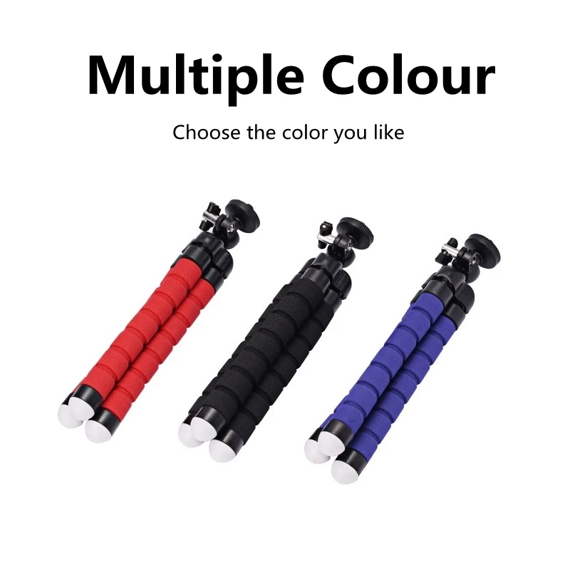 

VBNBV Mini Flexible Sponge Octopus phone holder selfie remote shutter stick Stand For smartphone mini camera