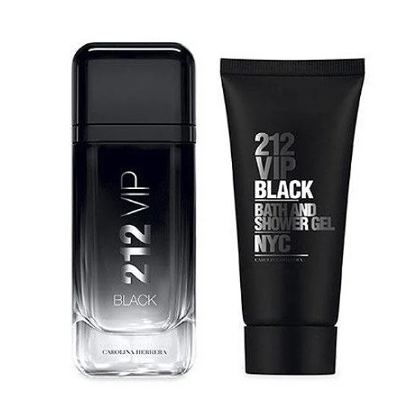 Мужской парфюмированный набор 212 Vip Black Carolina Herrera (2 шт) | Красота и здоровье
