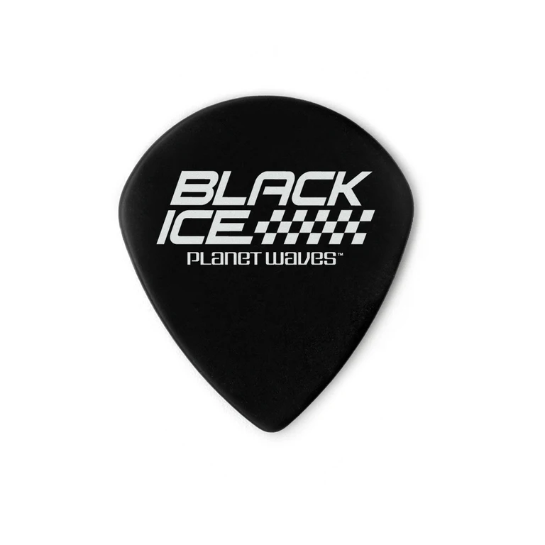 3DBK6-10 Black Ice Heavy Медиаторы черные толстые 10шт Planet Waves