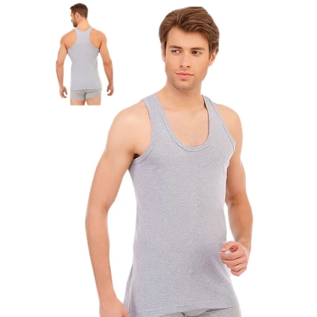 6 шт. Спортивная мужская майка Ribana Sportsman Rambo 100% хлопок|Нательные рубашки| |